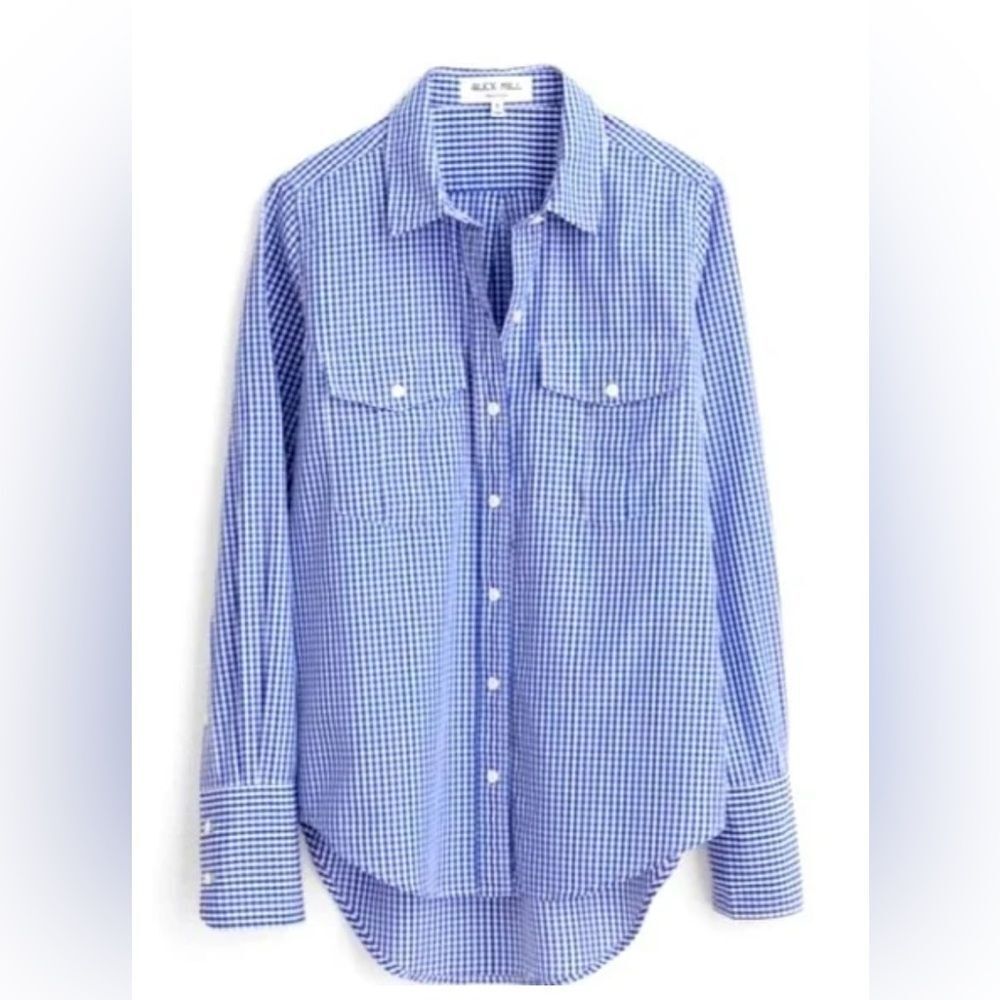 Alex Mill Georgie Pocket plaid Shirt size XS